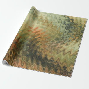 Cadeau Papier d'emballage Abstrait d'automne