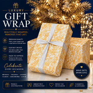 Cadeau Papier d'emballage abstrait or