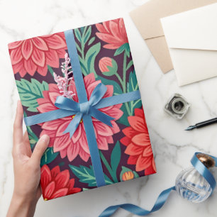 Cadeau Papier d'emballage abstrait papillons Dahlia