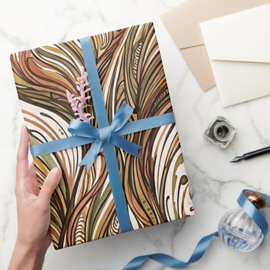 Cadeau Papier d'emballage abstrait Queue de baleine Tons (Cadeaux)