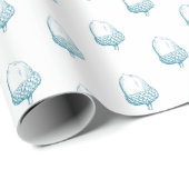 Cadeau Papier d'emballage Acorn (Coin rond)