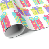 Cadeau Papier d'emballage actuel Anniversaire (Coin rond)