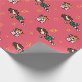 Cadeau Papier d'emballage actuel de chiot de corgi (Coin)