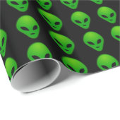 Cadeau papier d'emballage Alien (Coin rond)