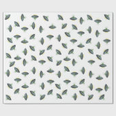 Cadeau Papier d'emballage Alien Invader blanc (Plat)