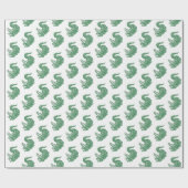 Cadeau papier d'emballage alligator (Plat)