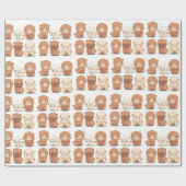 Cadeau papier d'emballage alpaga mignon (Plat)