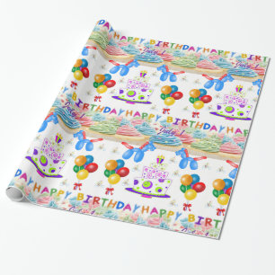 Cadeau Papier d'emballage Anniversaire Juillet 1er