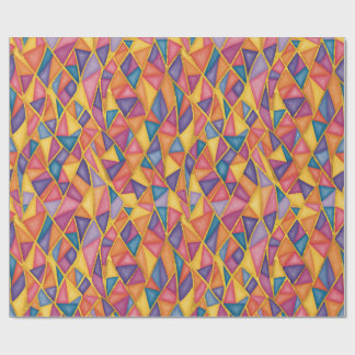 Cadeau Papier d'emballage arc-en-ciel effet vitrail