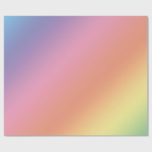 Cadeau Papier d'emballage arc-en-ciel pastel