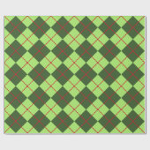 Cadeau Papier d'emballage Argyle de Noël (Plat)