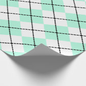 Cadeau Papier d'emballage Argyle Menthe (Coin)