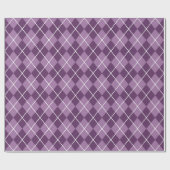 Cadeau Papier d'emballage Argyle Violet (Plat)