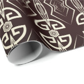 Cadeau papier d'emballage art déco (Coin rond)