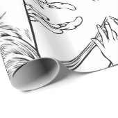 Cadeau Papier d'emballage Art nouveau Alphonse Mucha (Coin rond)