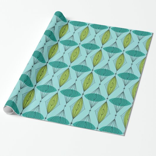 Cadeau Papier d'emballage atomique d'Ogee et de (Déroulé)