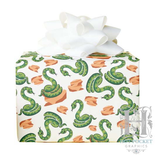Cadeau Papier d'emballage au serpent