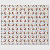 Cadeau Papier d'emballage aux chevaux (Plat)