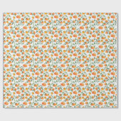 Cadeau Papier d'emballage aux oranges (Plat)