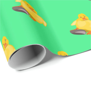 Cadeau Papier d'emballage avec Caneton Mignon