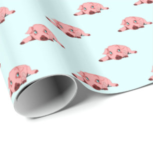 Cadeau Papier d'emballage avec Cochon