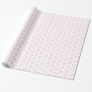 Cadeau Papier d'emballage avec coeurs