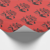 Cadeau Papier d'emballage avec Coquelicots (Coin)