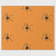 Papier d'emballage avec l'araignée