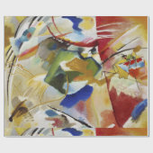 Cadeau papier d'emballage avec peinture kandinsky (Plat)