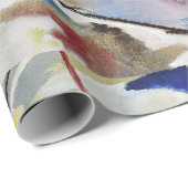 Cadeau papier d'emballage avec peinture kandinsky (Coin rond)