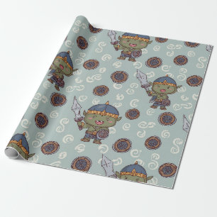 Cadeau Papier d'emballage avec un mignon garçon orque