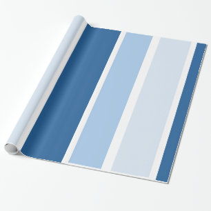 Cadeau Papier d'emballage Baby Shower Baby Blues Rayure