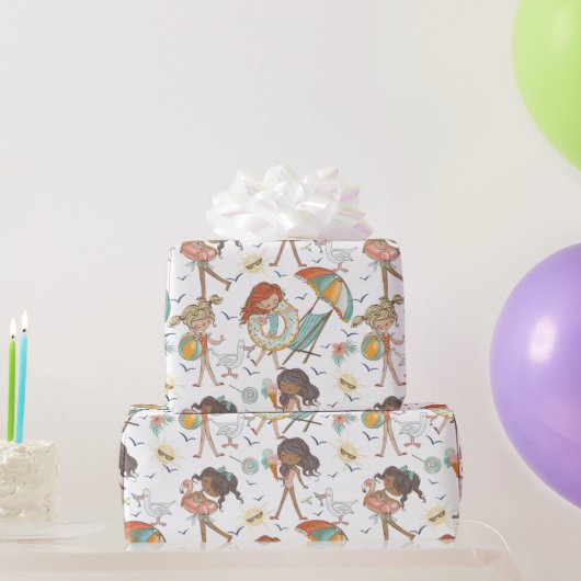 Cadeau Papier d'emballage Baigneuses (Cadeaux de fête)