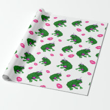Papier d'emballage Baisers de Dame Grenouille