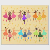 Cadeau Papier d'emballage Ballerina (Plat)