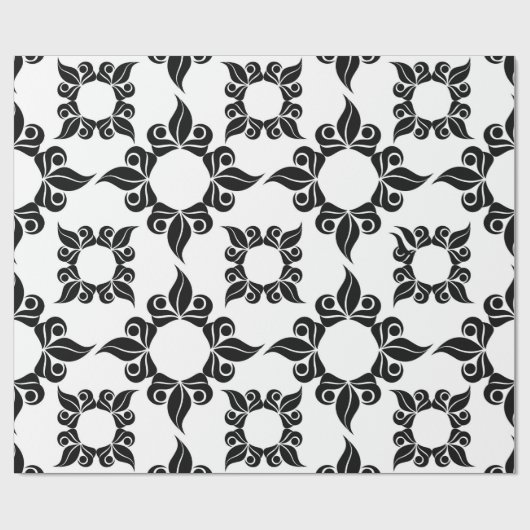 Cadeau papier d'emballage baroque antique (Plat)