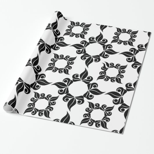 Cadeau papier d'emballage baroque antique (Déroulé)