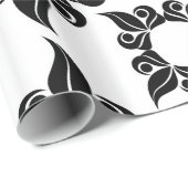 Cadeau papier d'emballage baroque antique (Coin rond)