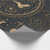 Cadeau Papier d'emballage baroque or céleste (Coin)