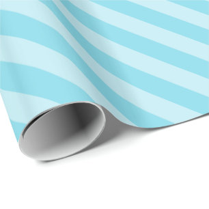 Cadeau Papier d'emballage barré par bleus layette