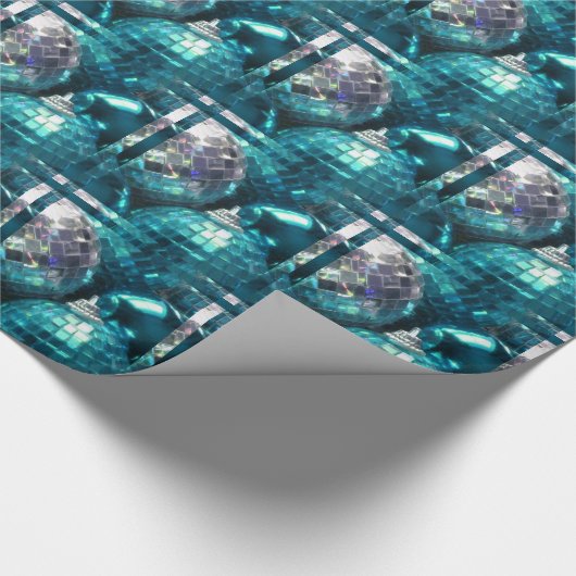 Cadeau Papier d'emballage Baubles Bleus (Coin)