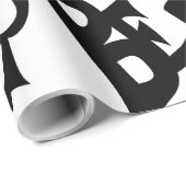 Cadeau Papier d'emballage "Be Brave Be Bold" (Coin rond)