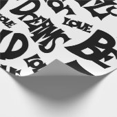 Cadeau Papier d'emballage "Be Brave Be Bold" (Coin)