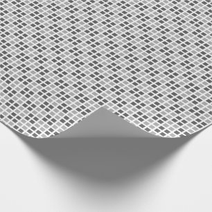 Cadeau Papier d'emballage blanc Checkered micro