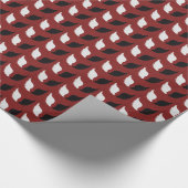 Cadeau Papier d'emballage blanc de noir d'aile d'ange (Coin)