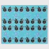 Cadeau Papier d'emballage bleu bébé froid (Plat)