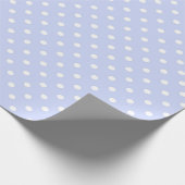 Cadeau Papier d'emballage Bleu Clair avec Points Blancs (Coin)