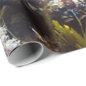 Cadeau Papier d'emballage bleu de corail (Coin rond)