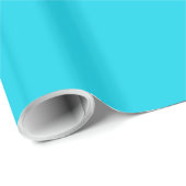Cadeau Papier d'emballage bleu de mer (Coin rond)