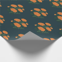 Papier d'emballage bleu Marigold